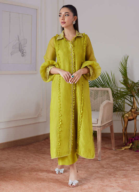 Farah Talib Aziz | Luna Eid Collection 24 | FAUSTINE KIWI - Ladies Clothes - Maria Faisal