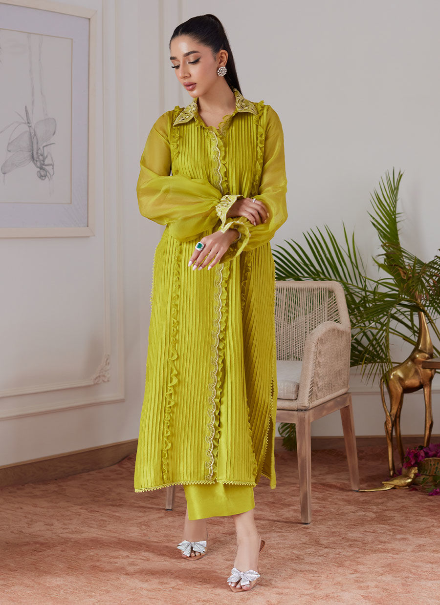 Farah Talib Aziz | Luna Eid Collection 24 | FAUSTINE KIWI - Ladies Clothes - Maria Faisal
