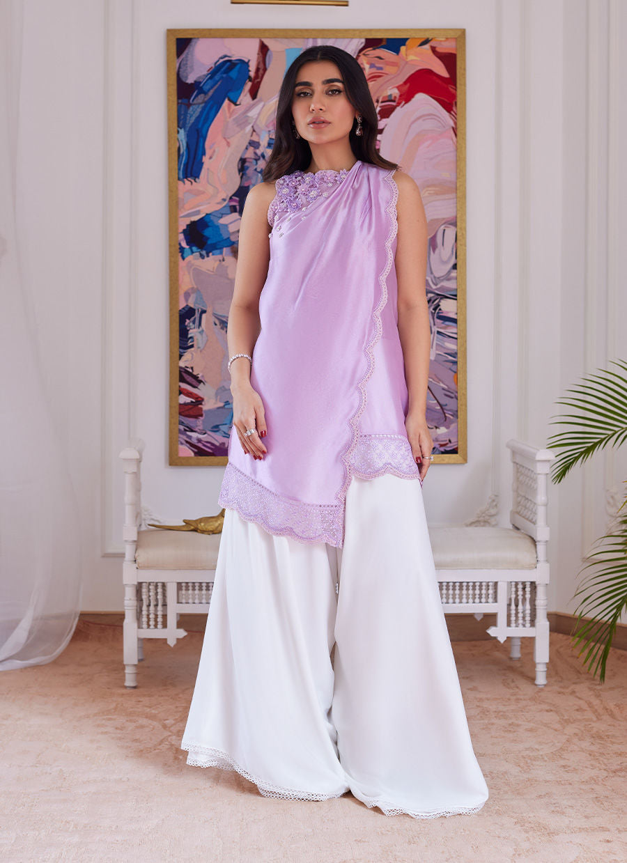 Farah Talib Aziz | Luna Eid Collection 24 | SUZETTE LAVENDER - Ladies Clothes - Maria Faisal