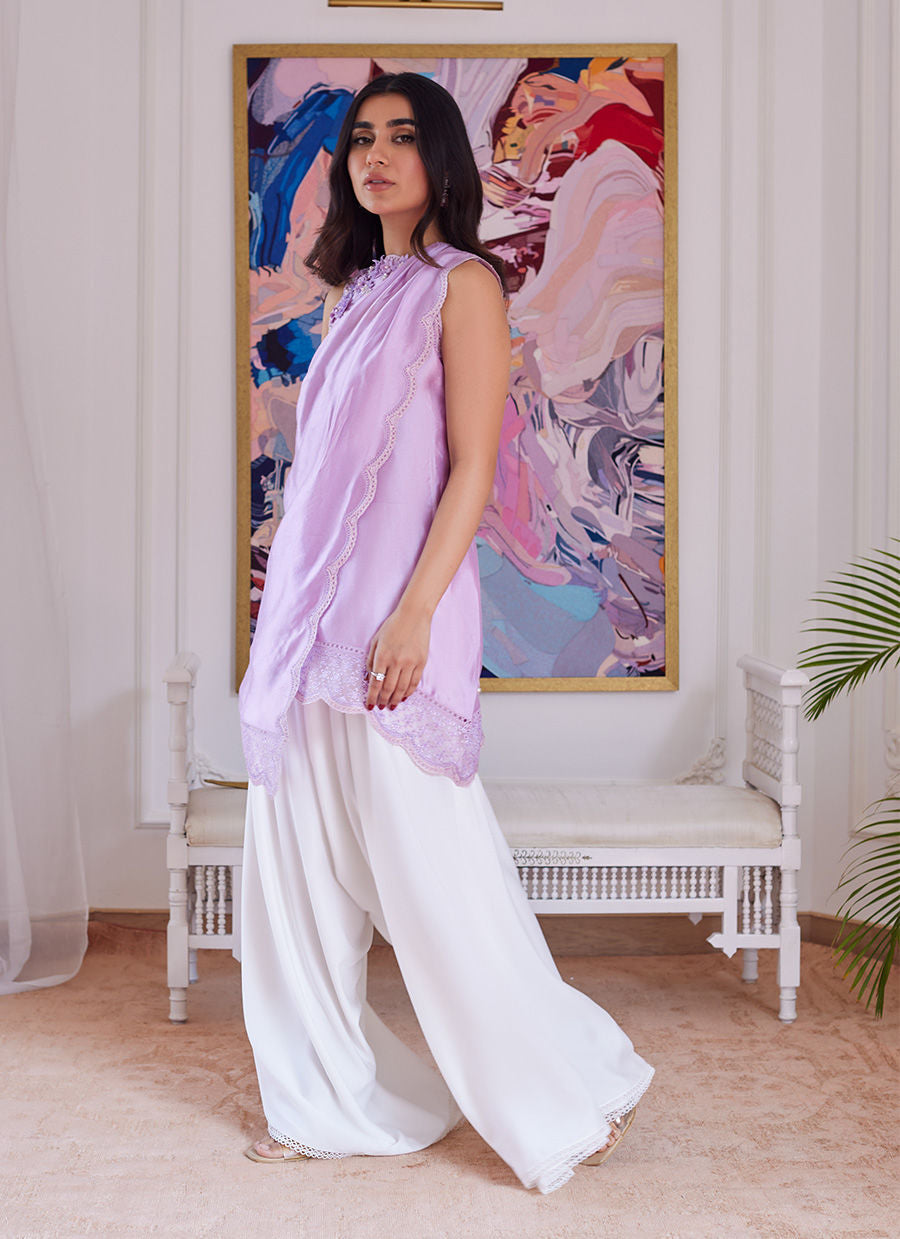 Farah Talib Aziz | Luna Eid Collection 24 | SUZETTE LAVENDER - Ladies Clothes - Maria Faisal