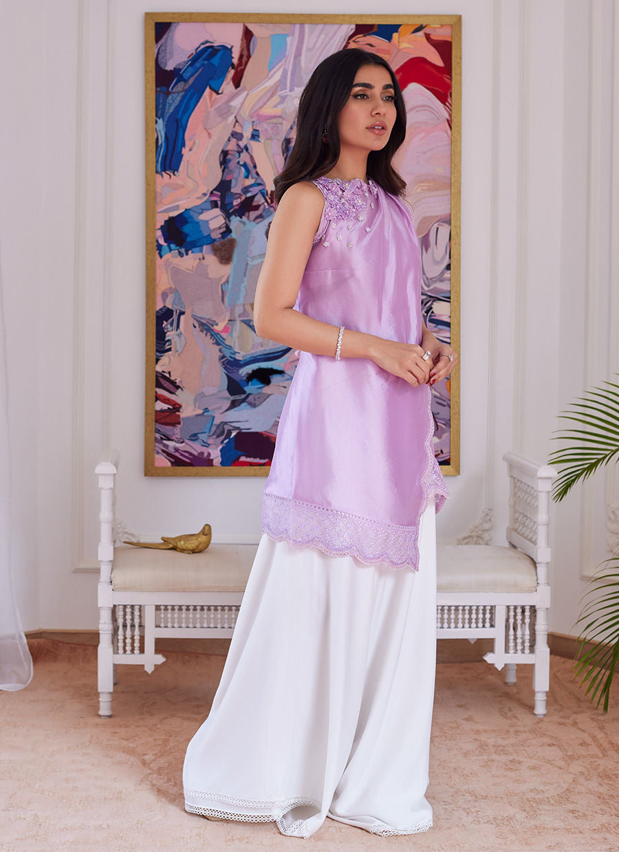Farah Talib Aziz | Luna Eid Collection 24 | SUZETTE LAVENDER - Ladies Clothes - Maria Faisal