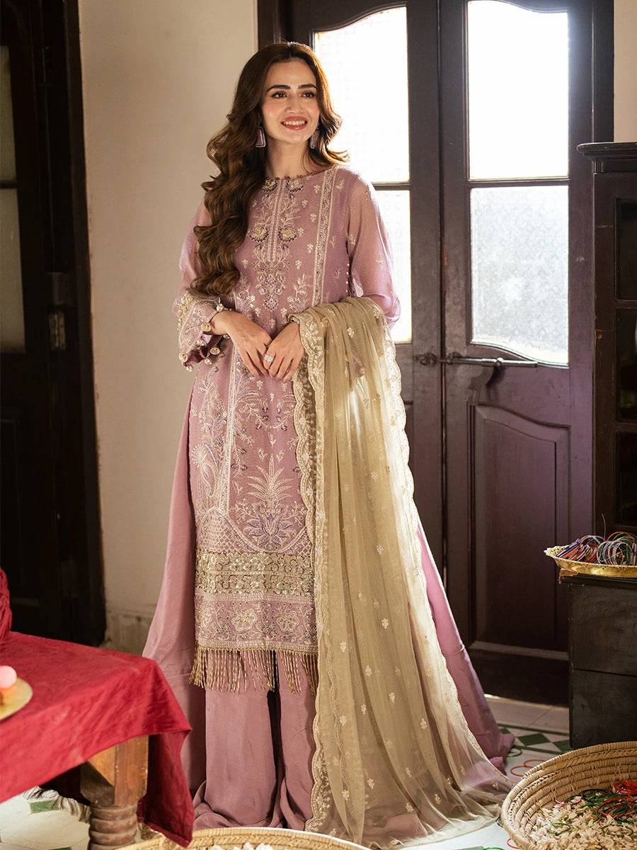 Salitex | Signature Festive Chiffon | JI047 by Maria Faisal - Registered Vendor of : Salitex - type : Ladies Clothes - 100% original wedding dresses