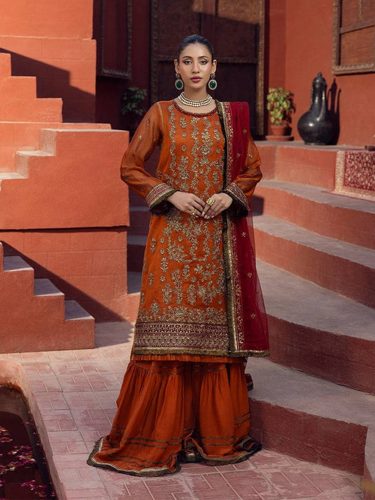 Salitex | Signature Festive Chiffon | JI019 by Maria Faisal - Registered Vendor of : Salitex - type : Ladies Clothes - 100% original wedding dresses