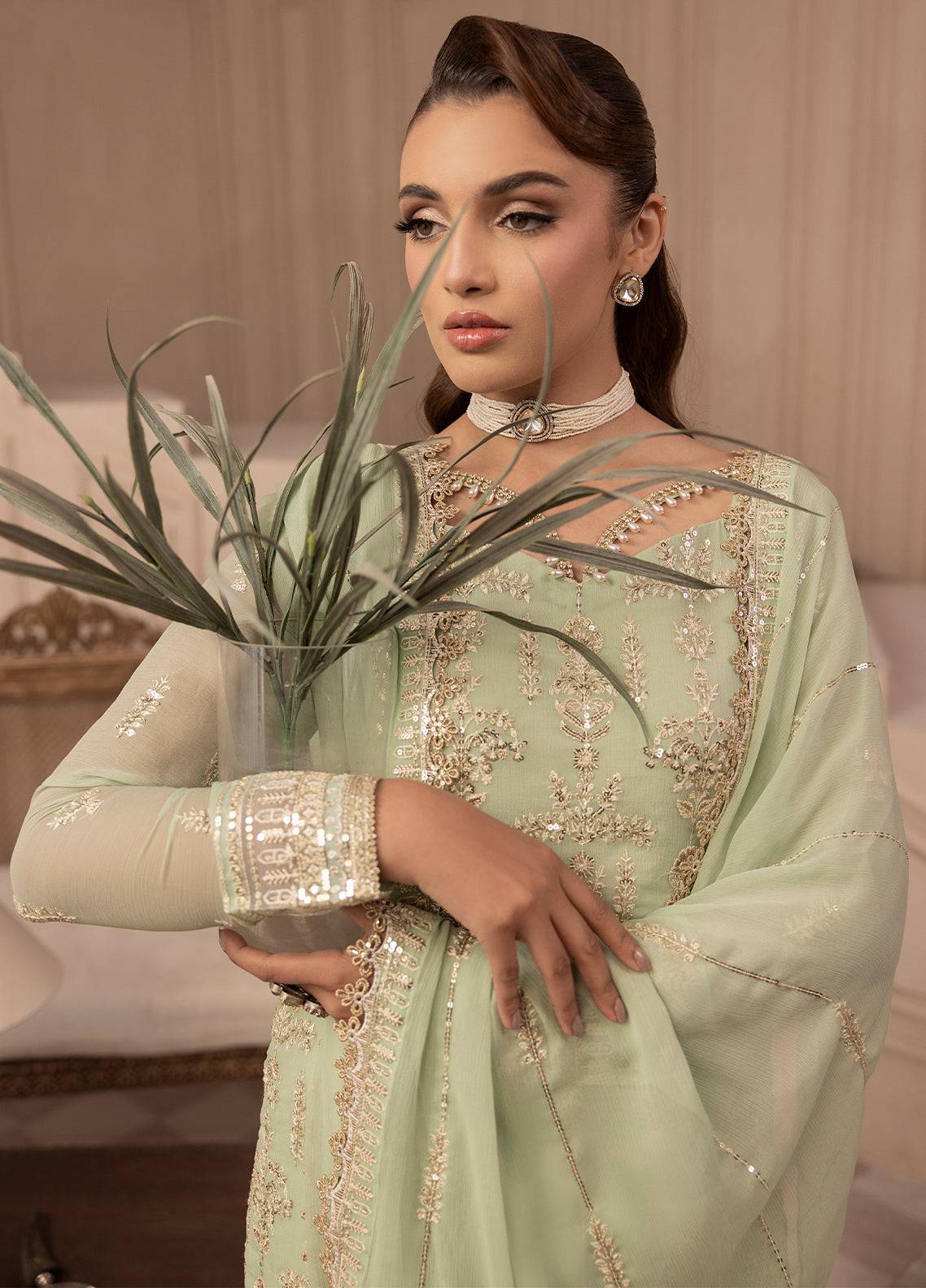 Sahane | Elyssa Festive Chiffon | CT-19004 Emera - ELYSSA by Maria Faisal - Registered Vendor of : Sahane - type : Ladies Clothes - 100% original wedding dresses