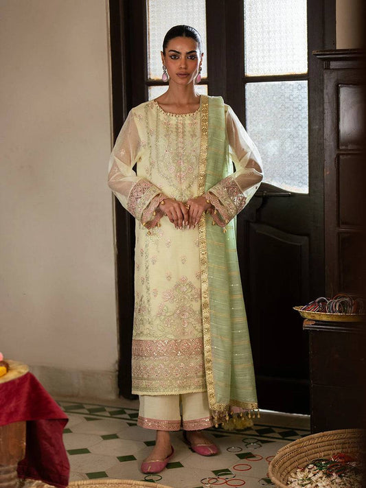Salitex | Signature Festive Chiffon | JI045 by Maria Faisal - Registered Vendor of : Salitex - type : Ladies Clothes - 100% original wedding dresses