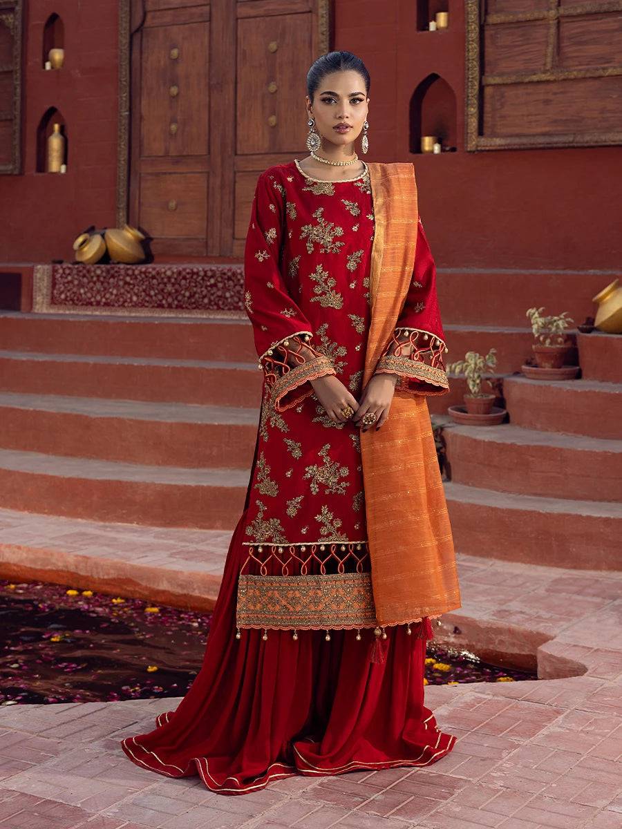 Salitex | Signature Festive Chiffon | JI020 by Maria Faisal - Registered Vendor of : Salitex - type : Ladies Clothes - 100% original wedding dresses
