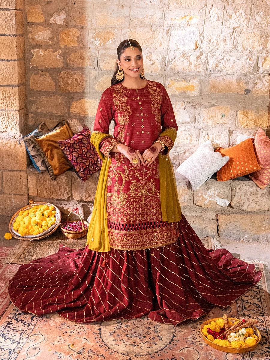 Salitex | Shehnai Festive | No024 by Maria Faisal - Registered Vendor of : Salitex - type : Ladies Clothes - 100% original wedding dresses