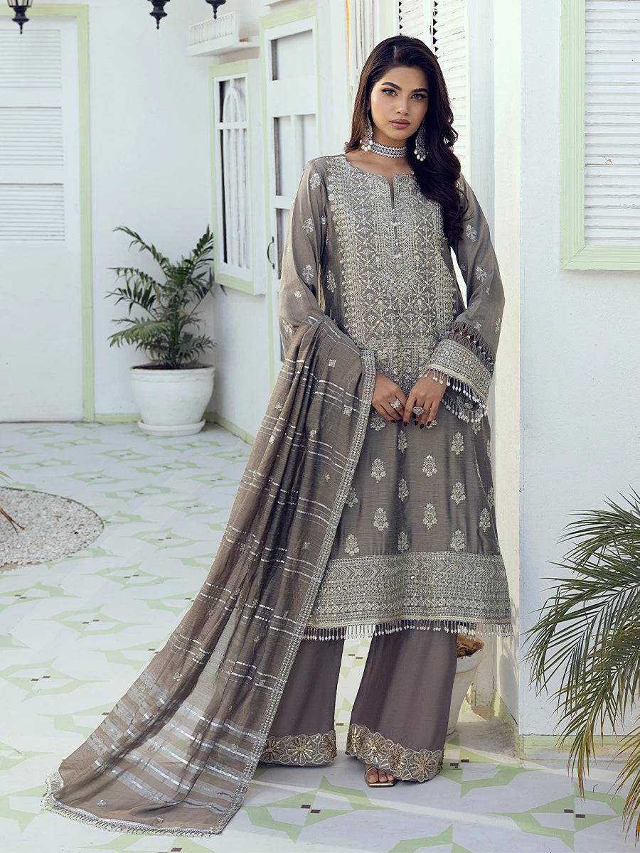 Salitex | Signature Festive Chiffon | NO009 by Maria Faisal - Registered Vendor of : Salitex - type : Ladies Clothes - 100% original wedding dresses