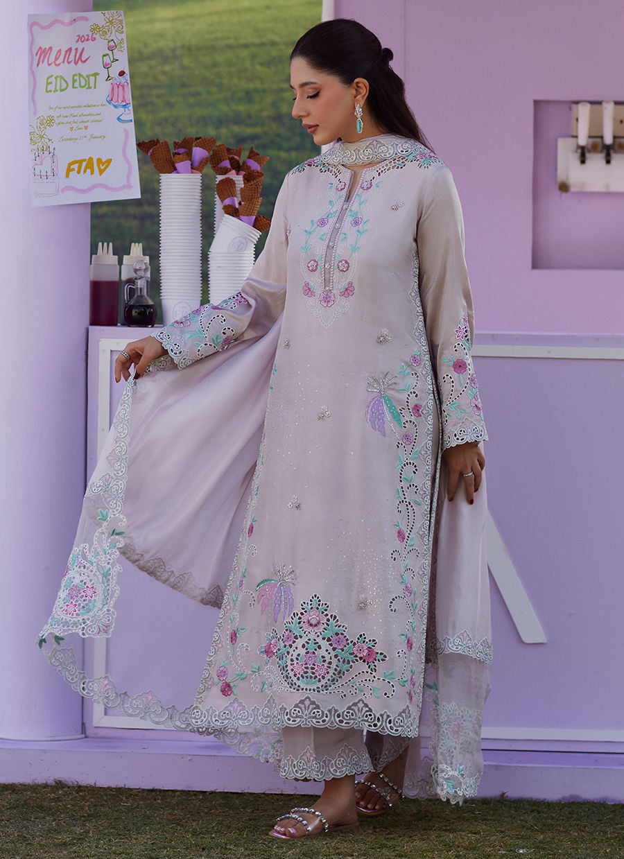 Farah Talib Aziz | Luna Eid 26 | Ailsa Shirt And Dupatta - Luxury Dress - available at Maria Faisal in UK and USA.