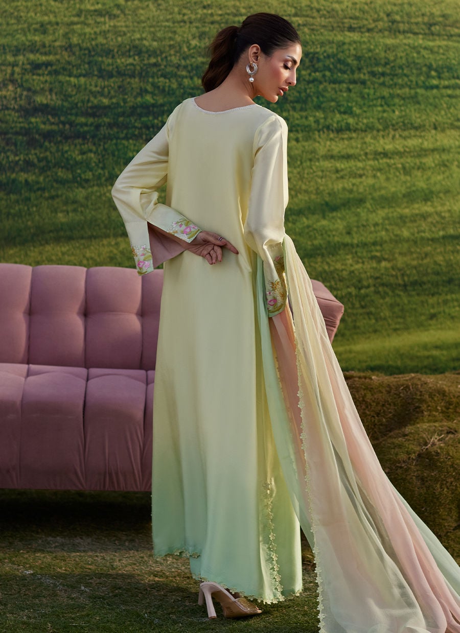 Farah Talib Aziz | Luna Eid 26 | Xeina Shirt And Dupatta - Luxury Dress - available at Maria Faisal in UK and USA.