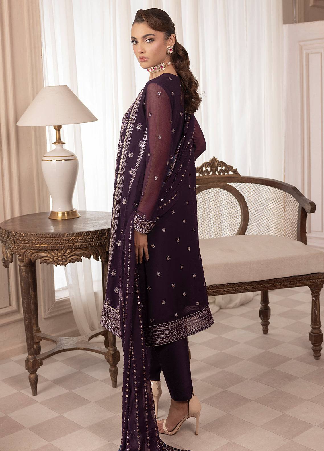 Sahane | Elyssa Festive Chiffon | CT-19006 Mure - ELYSSA by Maria Faisal - Registered Vendor of : Sahane - type : Ladies Clothes - 100% original wedding dresses