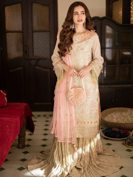 Salitex | Signature Festive Chiffon | NO033 by Maria Faisal - Registered Vendor of : Salitex - type : Ladies Clothes - 100% original wedding dresses