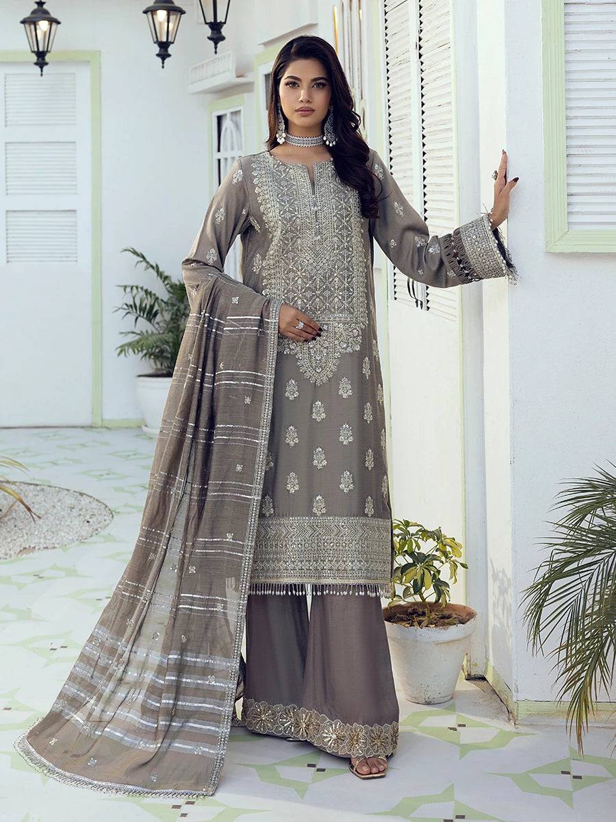 Salitex | Signature Festive Chiffon | NO009 by Maria Faisal - Registered Vendor of : Salitex - type : Ladies Clothes - 100% original wedding dresses