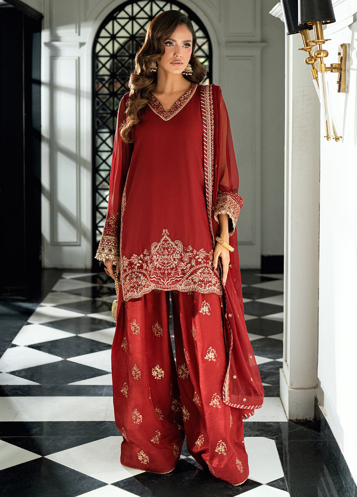 Sahane | Maison D'or Collection | CT 27009 Rue - Luxury Dress - available at Maria Faisal in UK and USA.