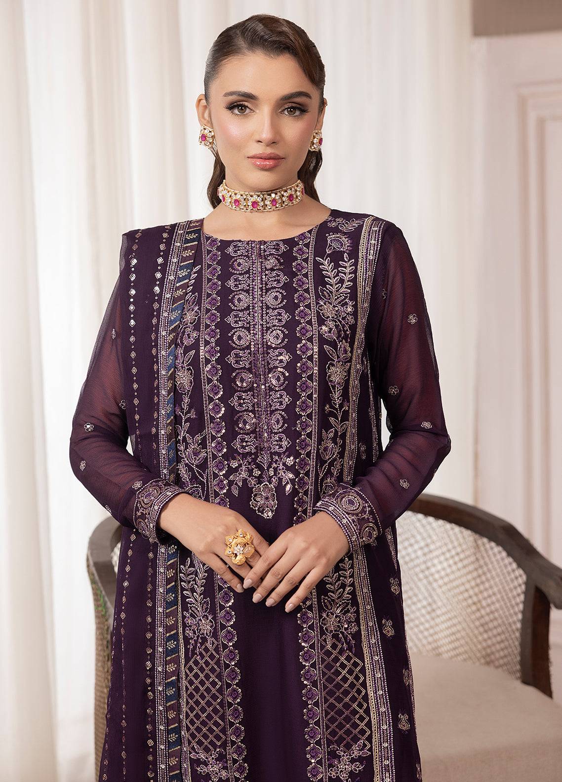Sahane | Elyssa Festive Chiffon | CT-19006 Mure - ELYSSA by Maria Faisal - Registered Vendor of : Sahane - type : Ladies Clothes - 100% original wedding dresses