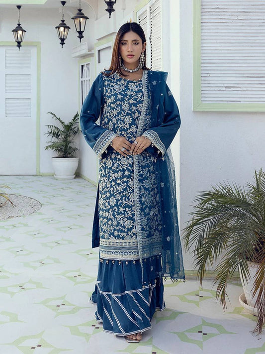 Salitex | Signature Festive Chiffon | NO002 by Maria Faisal - Registered Vendor of : Salitex - type : Ladies Clothes - 100% original wedding dresses
