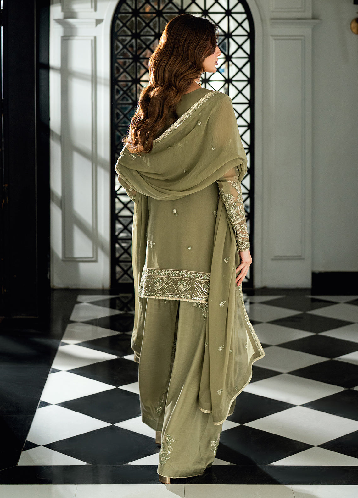 Sahane | Maison D'or Collection | CT 27003 Chelye - Luxury Dress - available at Maria Faisal in UK and USA.