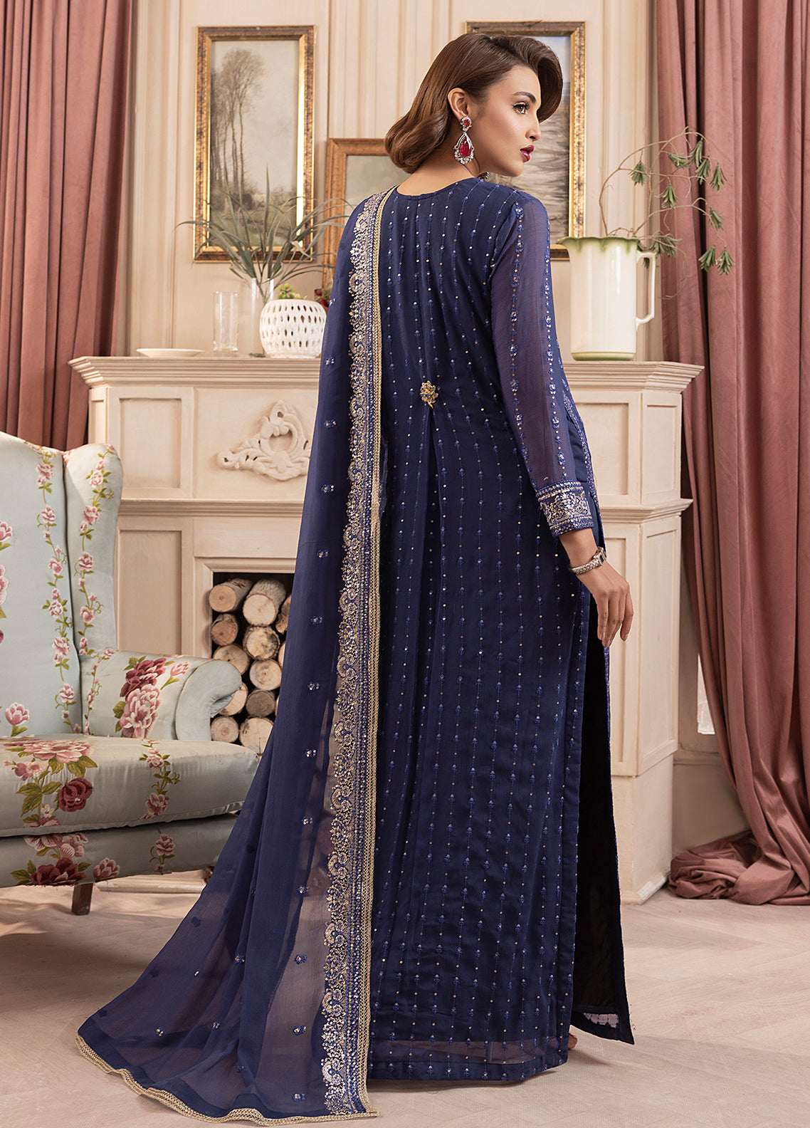 Sahane | Elyssa Festive Chiffon | CT-19002 Elle - ELYSSA by Maria Faisal - Registered Vendor of : Sahane - type : Ladies Clothes - 100% original wedding dresses
