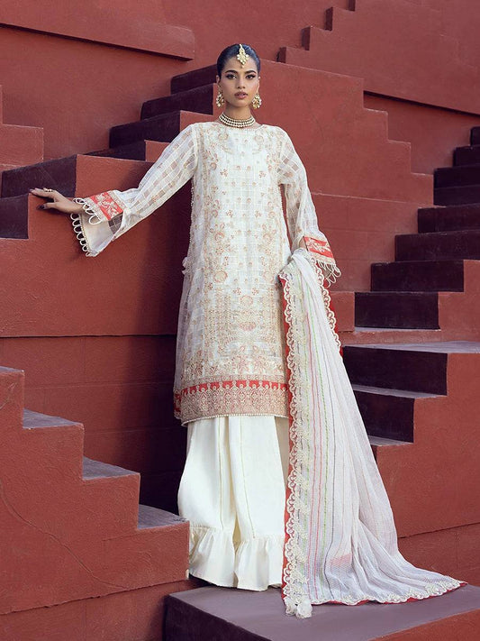 Salitex | Signature Festive Chiffon | JI024 by Maria Faisal - Registered Vendor of : Salitex - type : Ladies Clothes - 100% original wedding dresses
