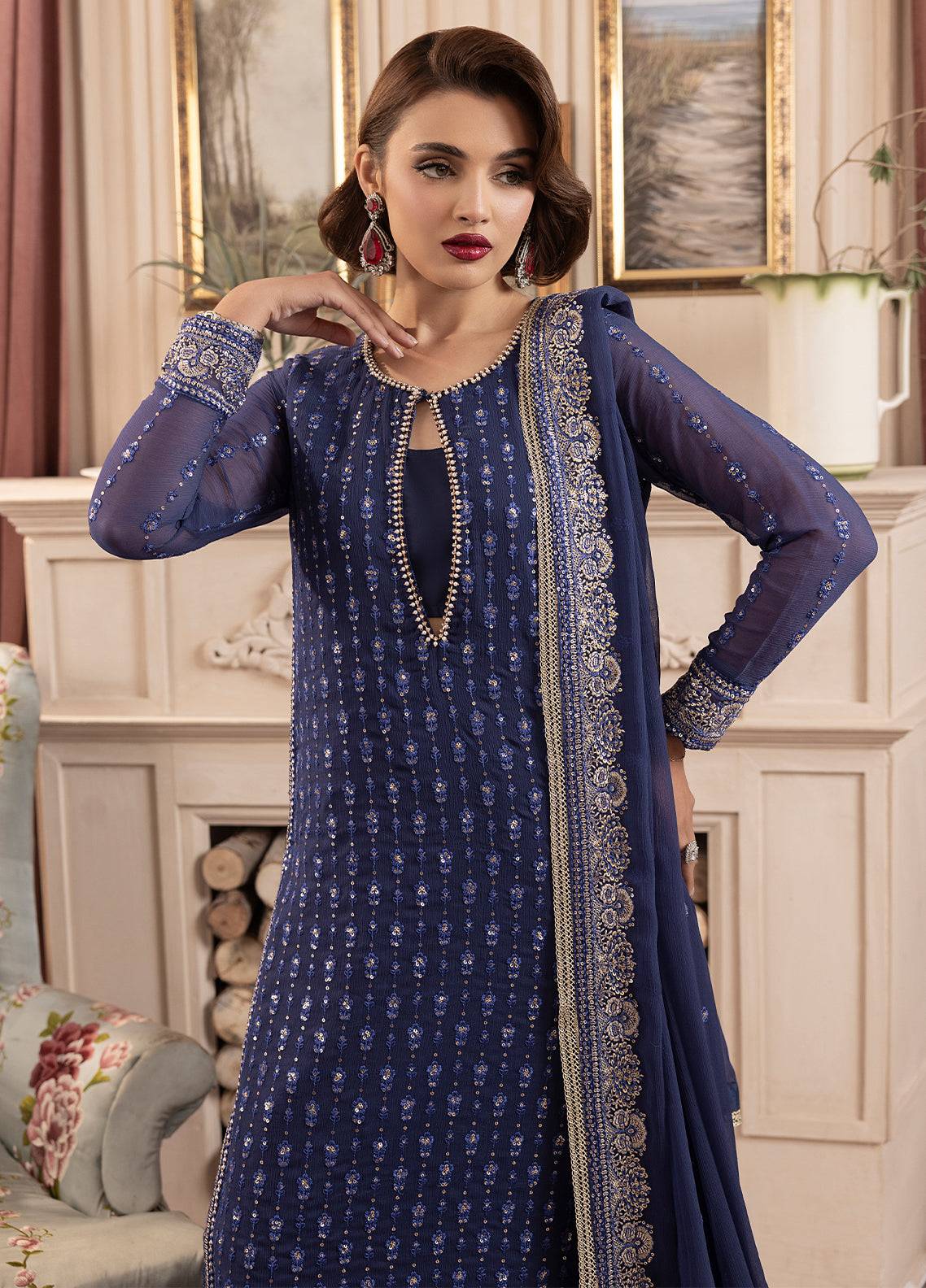 Sahane | Elyssa Festive Chiffon | CT-19002 Elle - ELYSSA by Maria Faisal - Registered Vendor of : Sahane - type : Ladies Clothes - 100% original wedding dresses