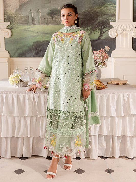 Parishay | Mira Winter | MW-02 | 3 PC Khaddar - Designer Dress with Intricate embroidery and embellishments. Shop elegent wedding dress at Maria Faisal.