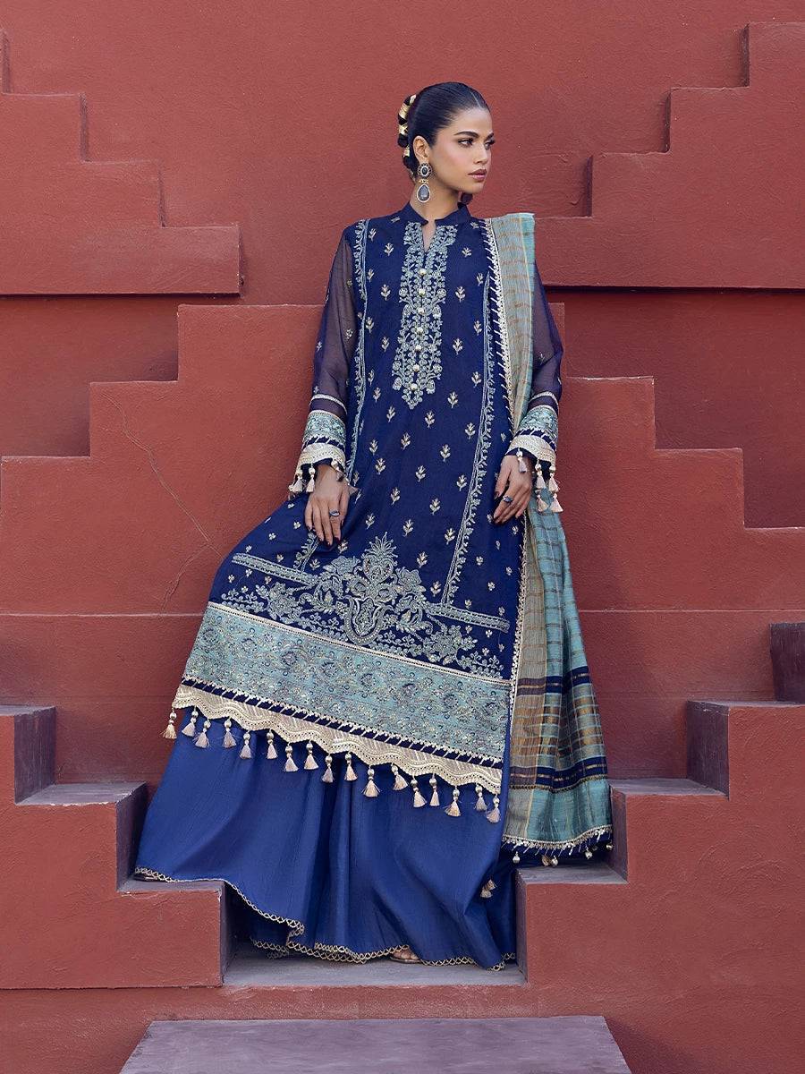 Salitex | Signature Festive Chiffon | JI018 by Maria Faisal - Registered Vendor of : Salitex - type : Ladies Clothes - 100% original wedding dresses
