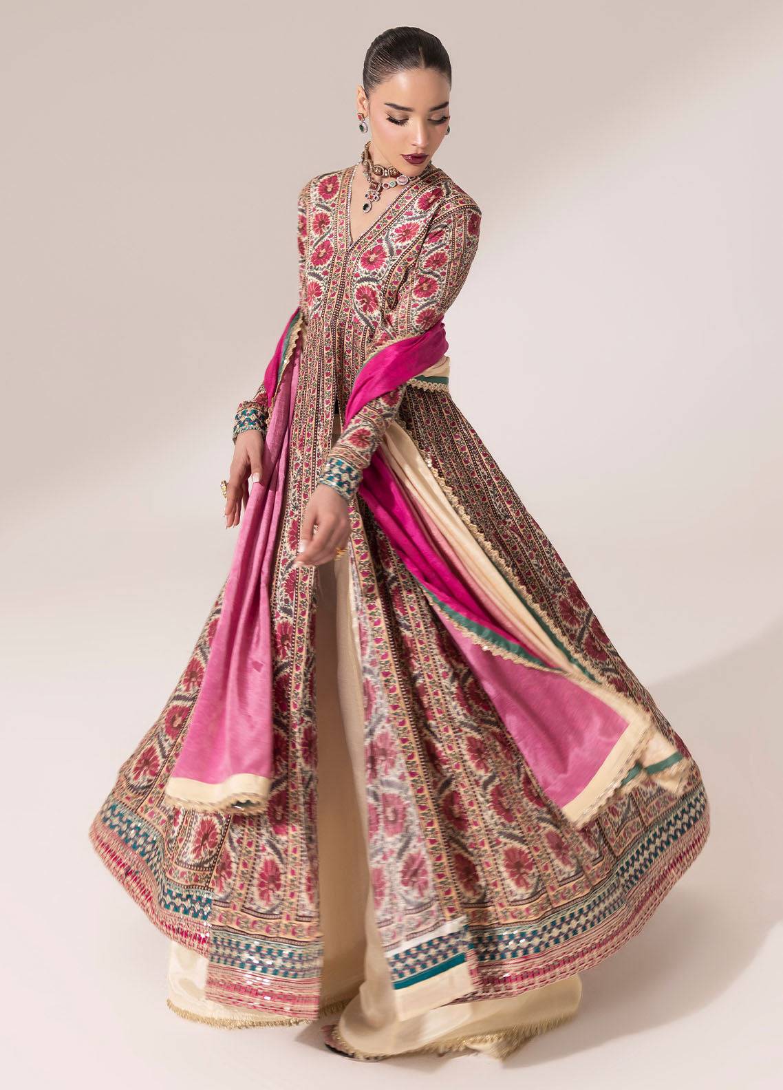 Sahane | Suay Silk Handwork Edit | CT-15001 LOREN - SUAY by Maria Faisal - Registered Vendor of : Sahane - type : Ladies Clothes - 100% original wedding dresses