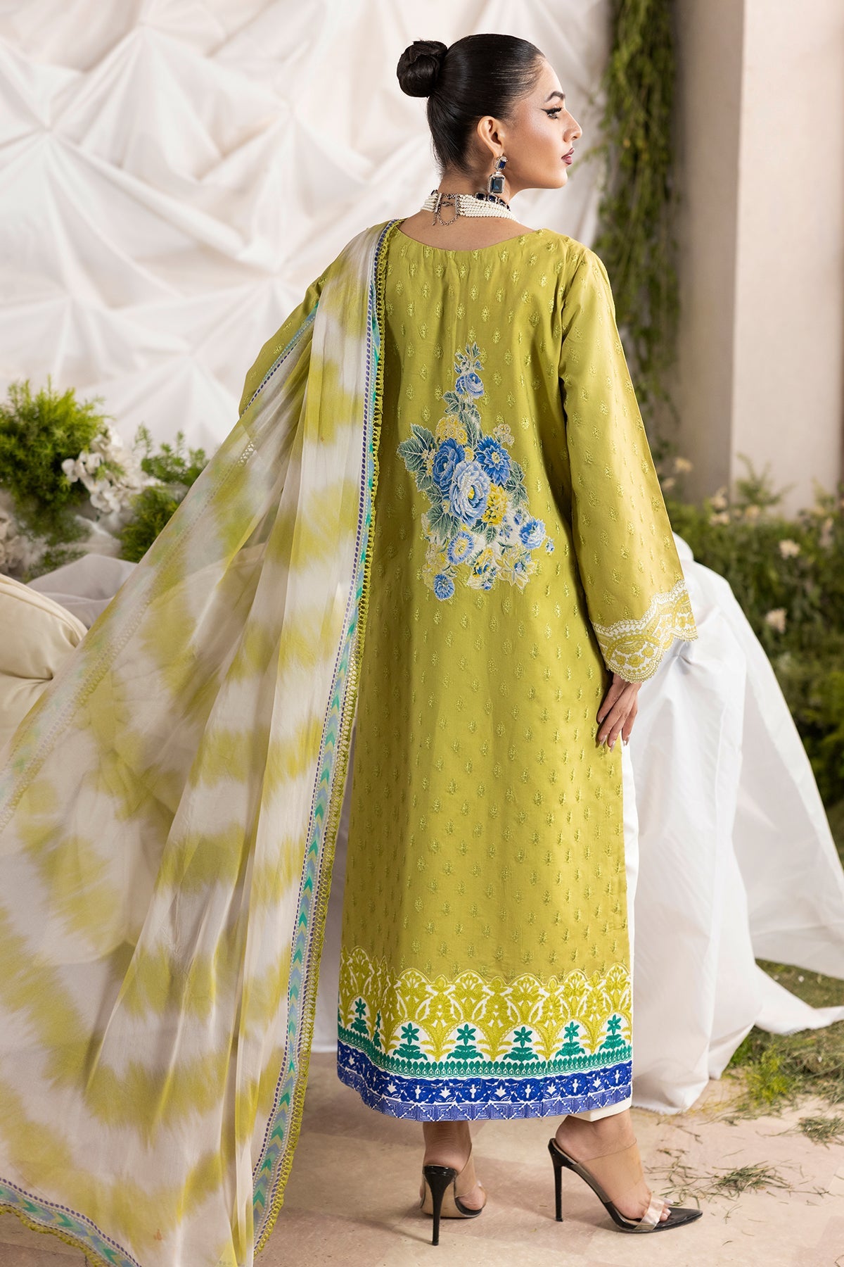 Charizma | Festive Edit | CMA-6-125 - Luxury Dress - available at Maria Faisal in UK and USA.