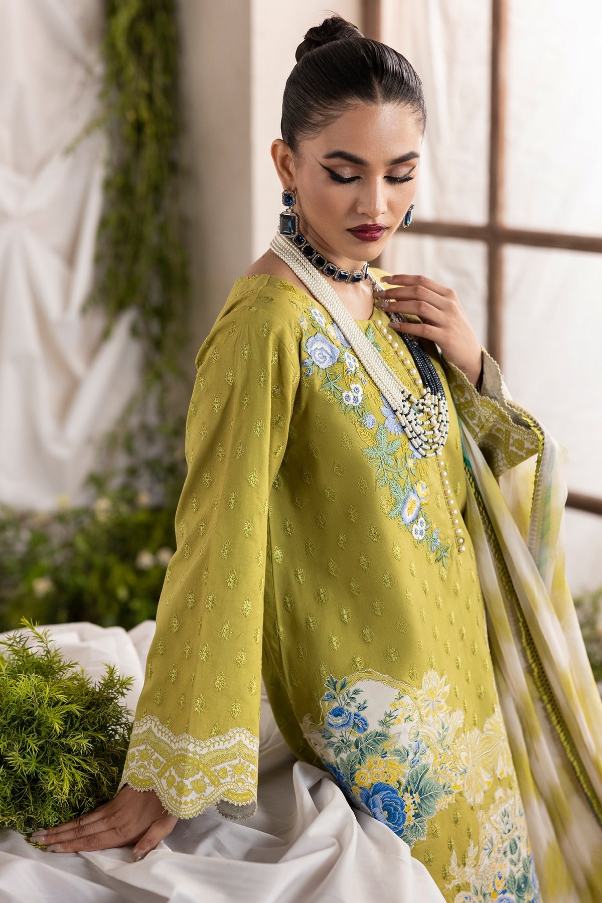 Charizma | Festive Edit | CMA-6-125 - Luxury Dress - available at Maria Faisal in UK and USA.