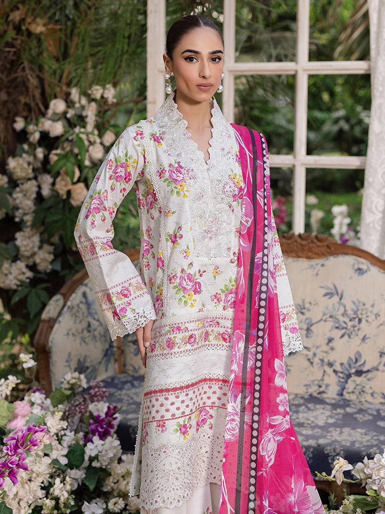 Rajbari | Schiffli Printkari Exclusive | Schiffli Printkari - 02 by Maria Faisal - Registered Vendor of : Rajbari - type : Ladies Clothes - 100% original wedding dresses