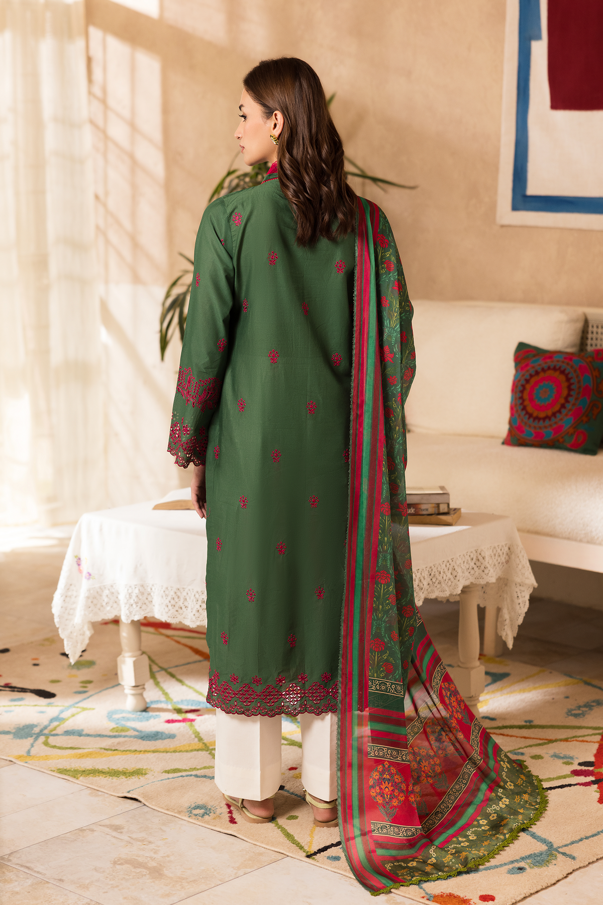 Rajbari | Nissa Chikankari Exclusive | Exclusive 08 - Luxury Dress - available at Maria Faisal in UK and USA.