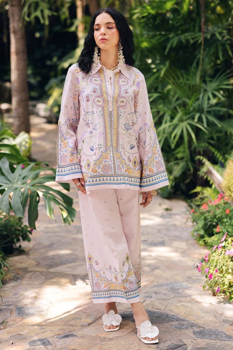 Qalamkar | Printed Co Ords 25 | OP-08 Ruhi by Maria Faisal - Registered Vendor of : Qalamkar - type : Ladies Clothes - 100% original wedding dresses