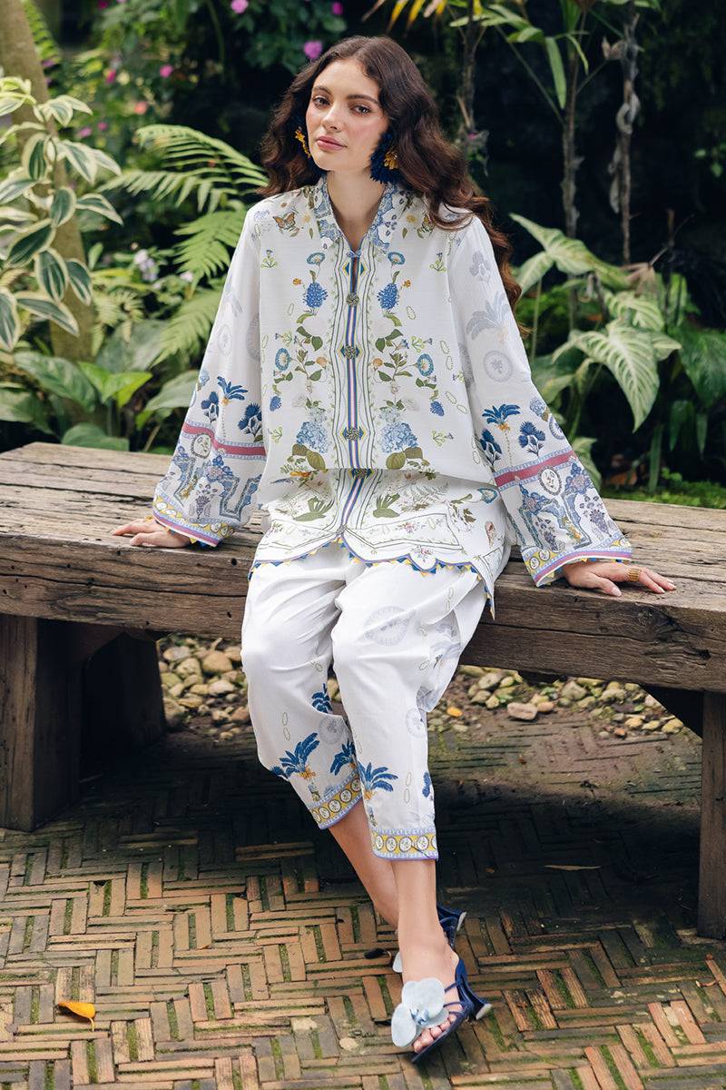 Qalamkar | Printed Co Ords 25 | OP-06 Ilsa by Maria Faisal - Registered Vendor of : Qalamkar - type : Ladies Clothes - 100% original wedding dresses