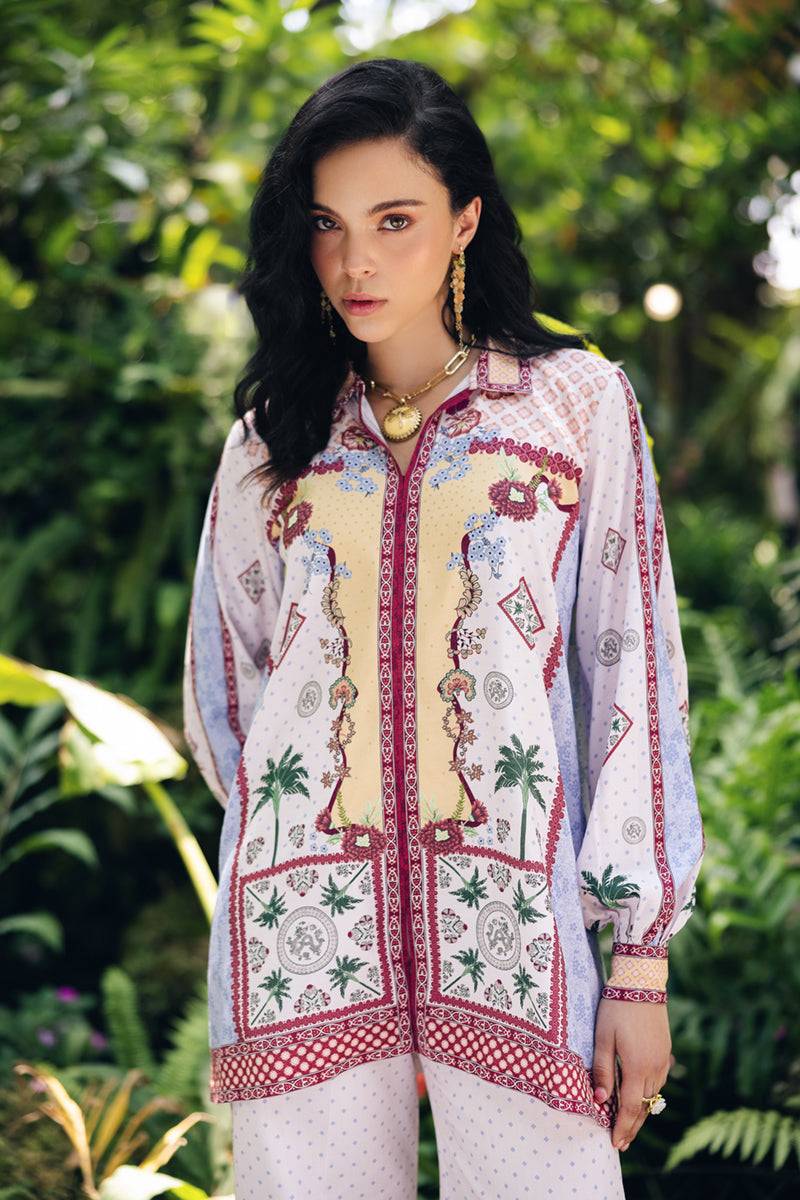 Qalamkar | Printed Co Ords 25 | OP-05 Rihana by Maria Faisal - Registered Vendor of : Qalamkar - type : Ladies Clothes - 100% original wedding dresses