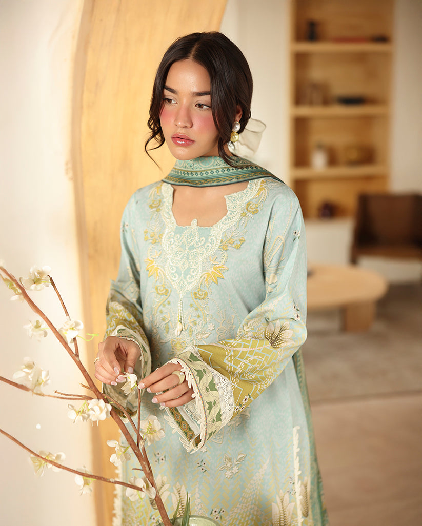 Roheenaz | Pareesa Cambric | Zirwa - Ladies Clothes - Maria Faisal