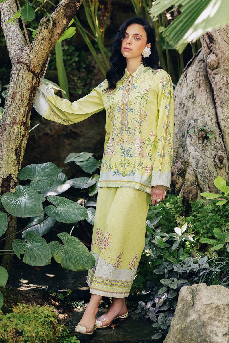 Qalamkar | Printed Co Ords 25 | OP-03 Alva by Maria Faisal - Registered Vendor of : Qalamkar - type : Ladies Clothes - 100% original wedding dresses