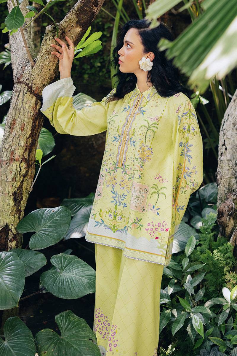 Qalamkar | Printed Co Ords 25 | OP-03 Alva by Maria Faisal - Registered Vendor of : Qalamkar - type : Ladies Clothes - 100% original wedding dresses