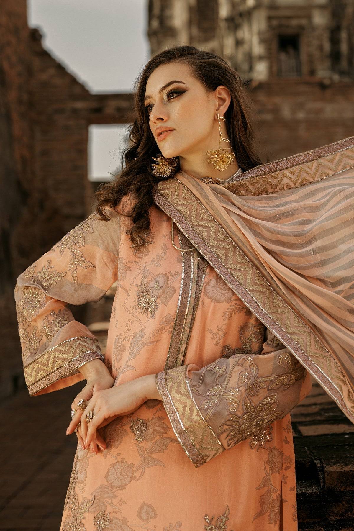 Charizma | Vasl Chiffon Collection | VSL25-05 by Maria Faisal - Registered Vendor of : Charizma - type : Ladies Clothes - 100% original wedding dresses