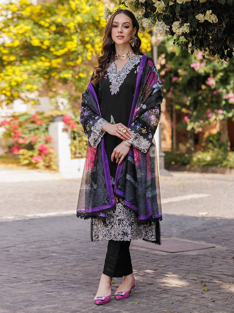 Rajbari | Floral Symphony Lawn 25 | RB-08 by Maria Faisal - Registered Vendor of : Rajbari - type : Ladies Clothes - 100% original wedding dresses