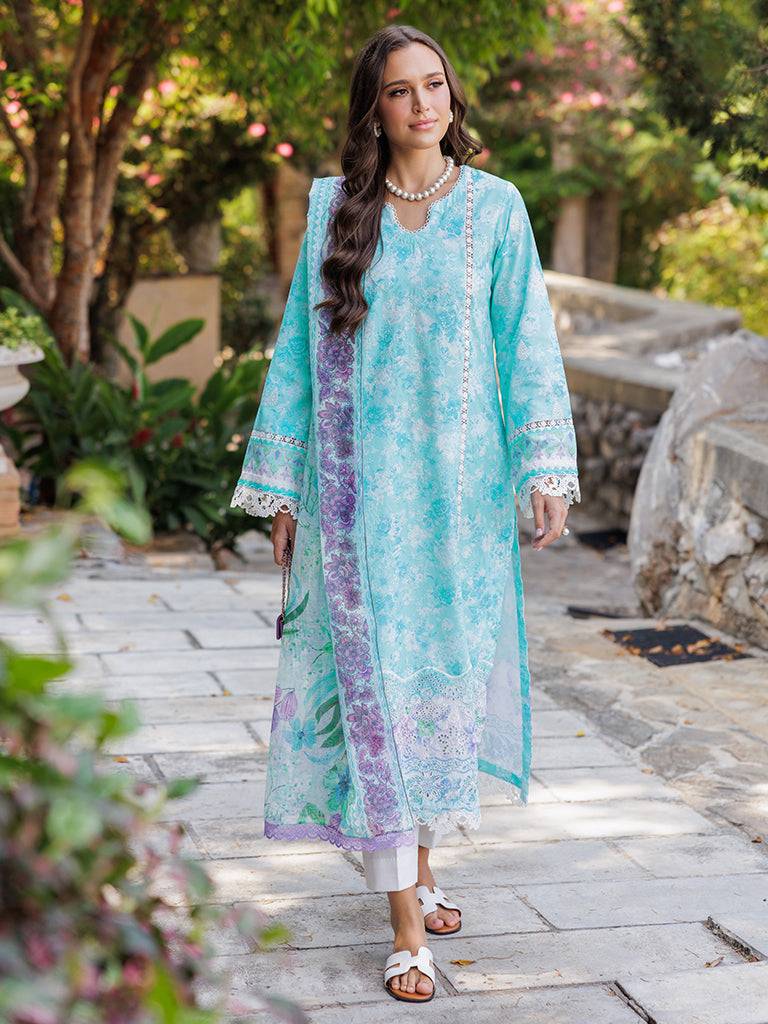 Rajbari | Floral Symphony Lawn 25 | RB-09 by Maria Faisal - Registered Vendor of : Rajbari - type : Ladies Clothes - 100% original wedding dresses