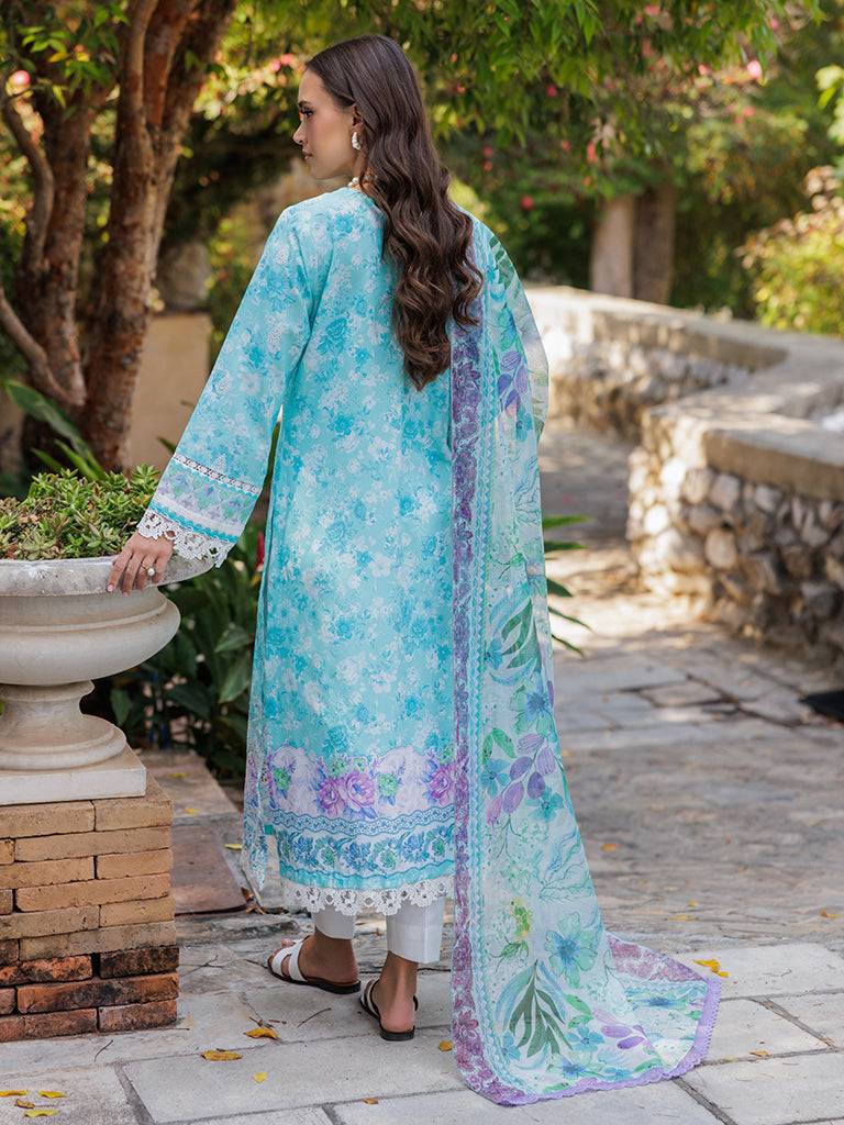 Rajbari | Floral Symphony Lawn 25 | RB-09 by Maria Faisal - Registered Vendor of : Rajbari - type : Ladies Clothes - 100% original wedding dresses