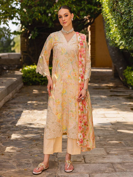 Rajbari | Floral Symphony Lawn 25 | RB-05 by Maria Faisal - Registered Vendor of : Rajbari - type : Ladies Clothes - 100% original wedding dresses