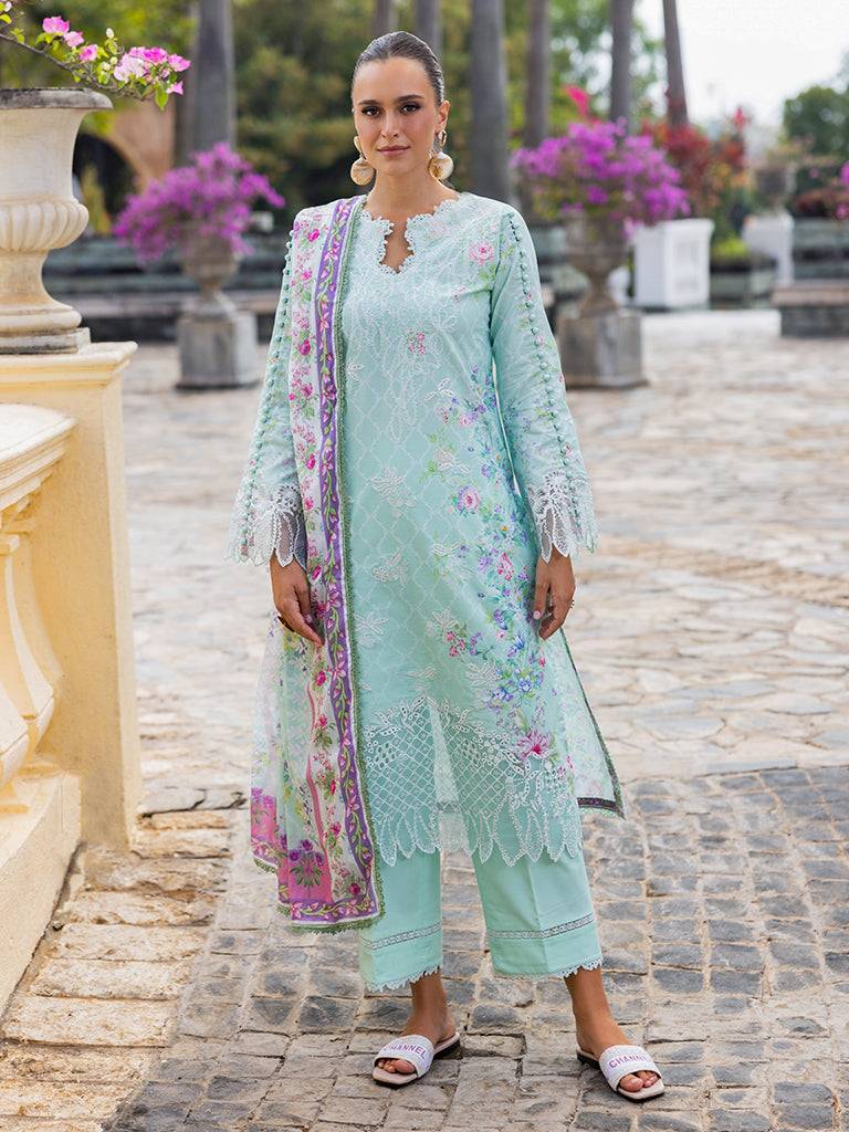 Rajbari | Floral Symphony Lawn 25 | RB-06 by Maria Faisal - Registered Vendor of : Rajbari - type : Ladies Clothes - 100% original wedding dresses