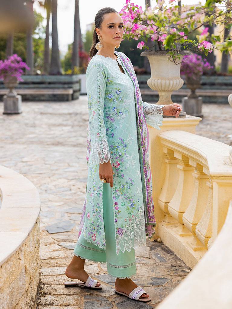 Rajbari | Floral Symphony Lawn 25 | RB-06 by Maria Faisal - Registered Vendor of : Rajbari - type : Ladies Clothes - 100% original wedding dresses