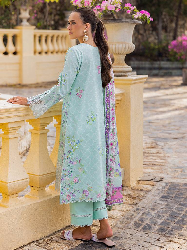 Rajbari | Floral Symphony Lawn 25 | RB-06 by Maria Faisal - Registered Vendor of : Rajbari - type : Ladies Clothes - 100% original wedding dresses