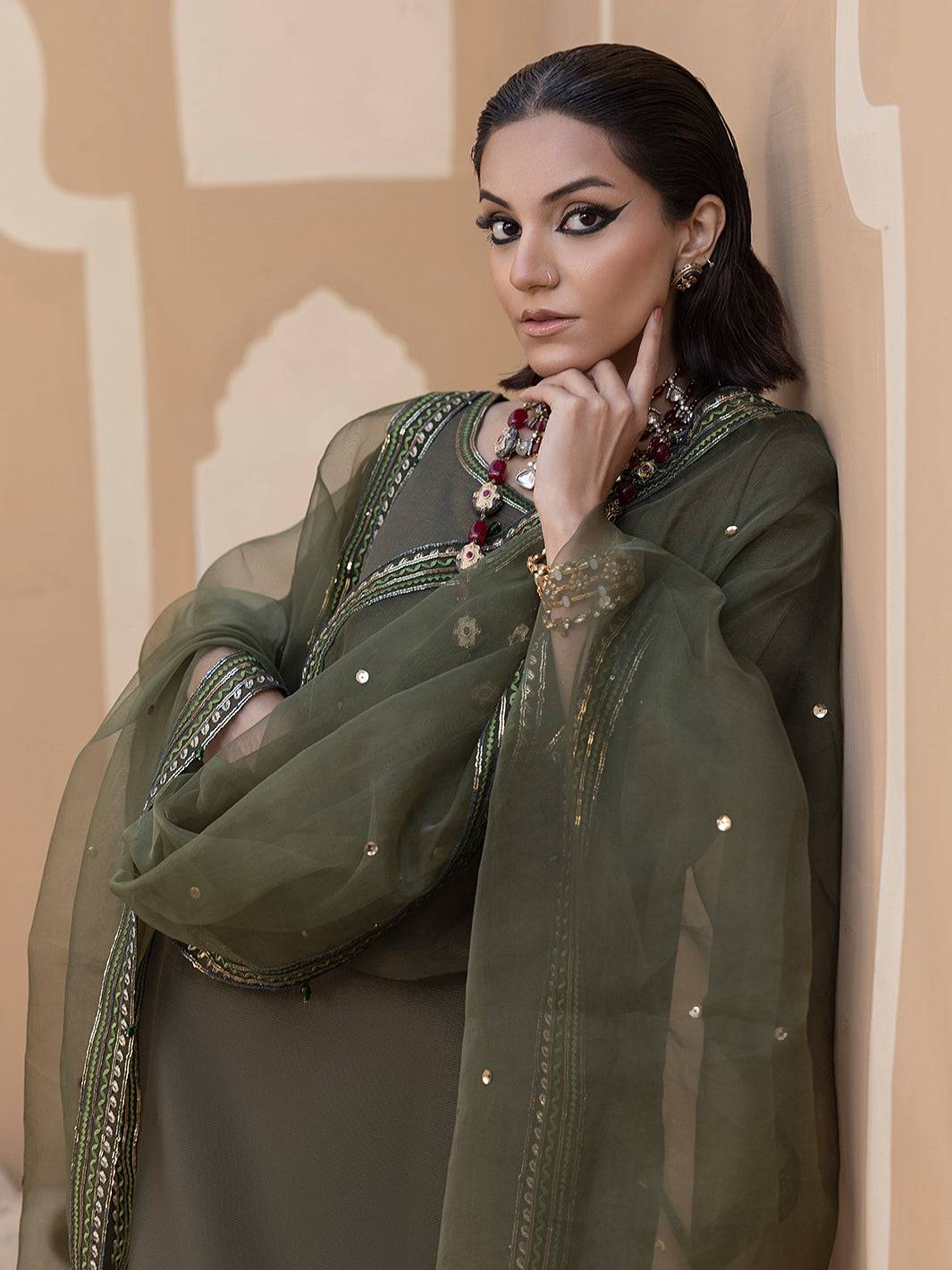 Hem Stitch | Raw Silk Edit 25 | Noor by Maria Faisal - Registered Vendor of : Hemstitch - type : Ladies Clothes - 100% original wedding dresses
