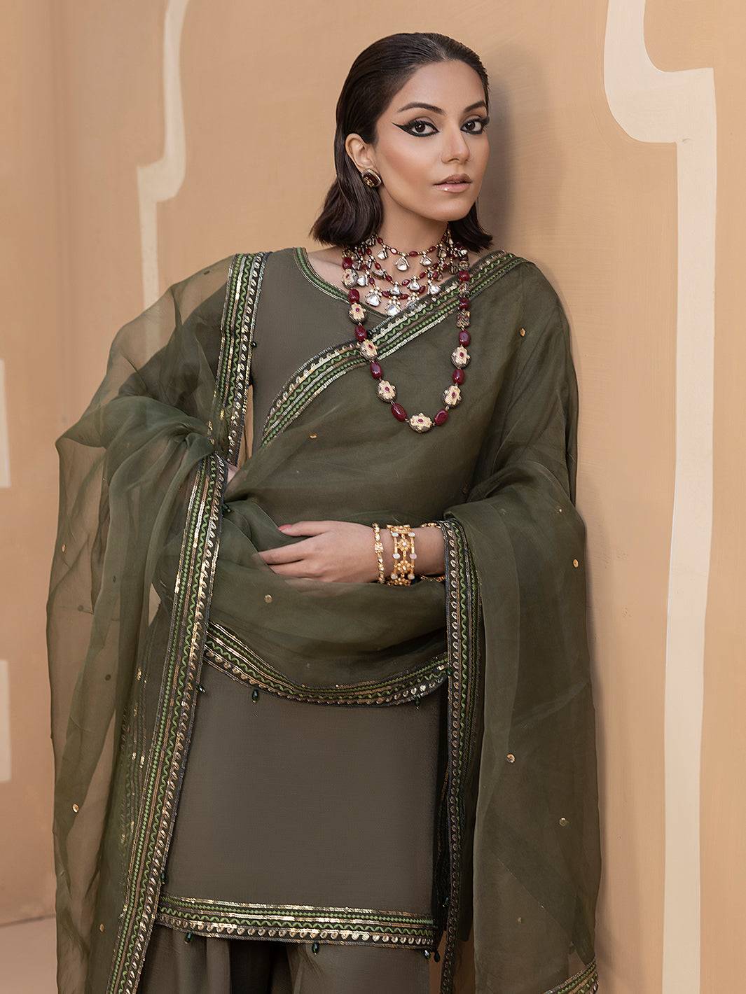 Hem Stitch | Raw Silk Edit 25 | Noor by Maria Faisal - Registered Vendor of : Hemstitch - type : Ladies Clothes - 100% original wedding dresses