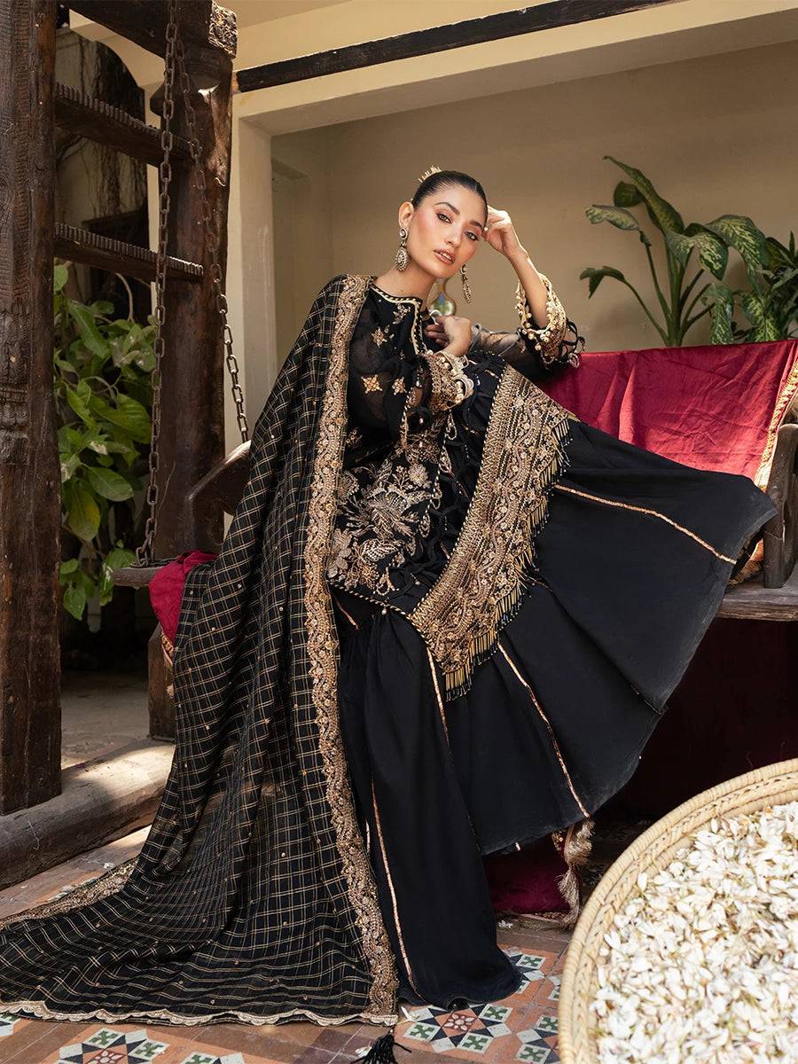 Salitex | Signature Festive Chiffon | JI041 by Maria Faisal - Registered Vendor of : Salitex - type : Ladies Clothes - 100% original wedding dresses