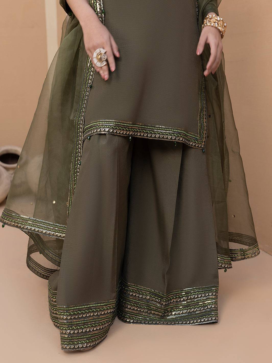 Hem Stitch | Raw Silk Edit 25 | Noor by Maria Faisal - Registered Vendor of : Hemstitch - type : Ladies Clothes - 100% original wedding dresses