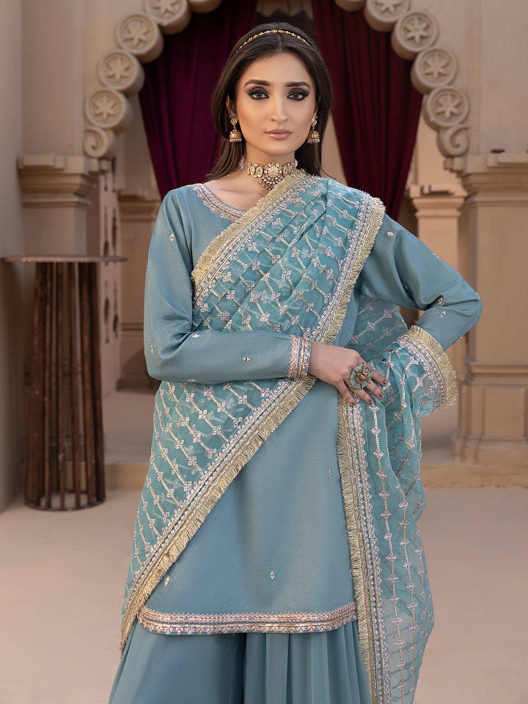 Hem Stitch | Raw Silk Edit 25 | Layla by Maria Faisal - Registered Vendor of : Hemstitch - type : Ladies Clothes - 100% original wedding dresses